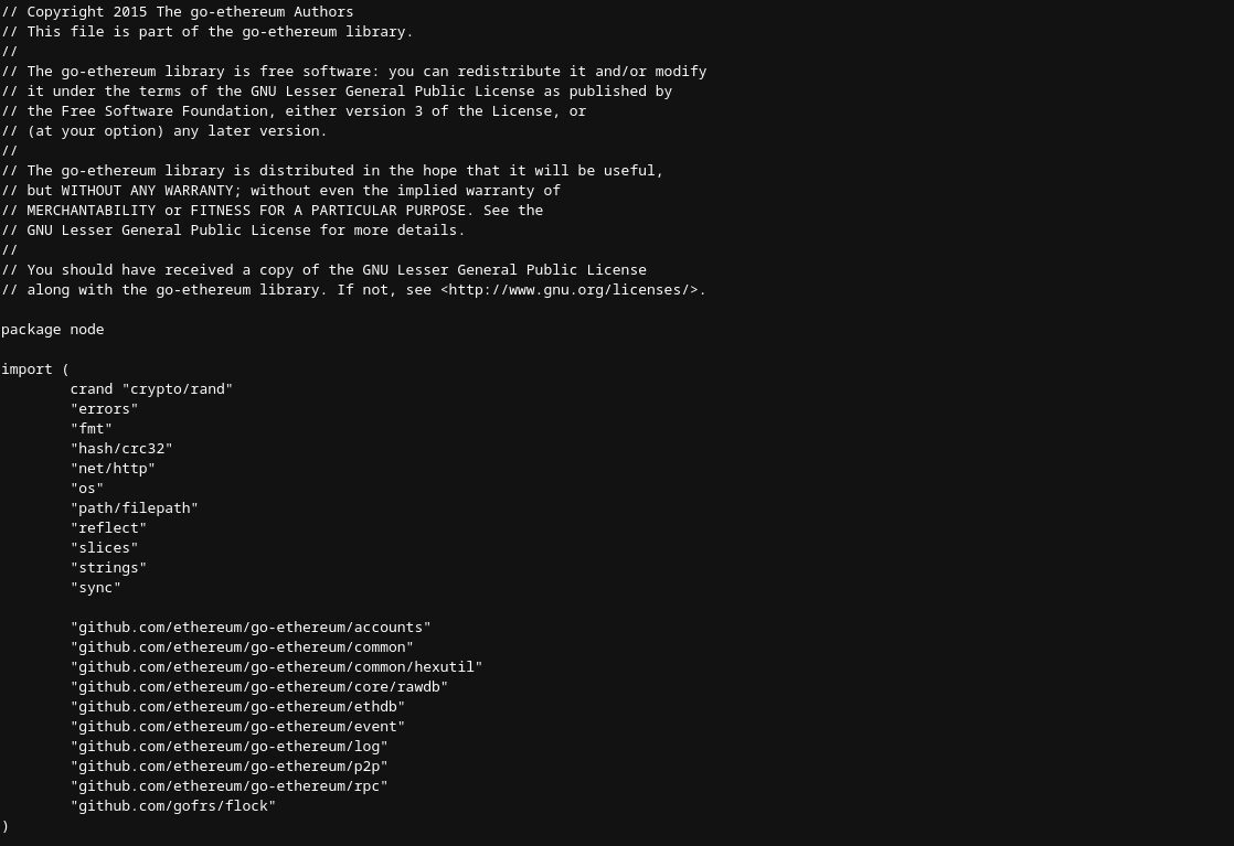 Lenguaje de programación Go en Geth, el corazón de Ethereum