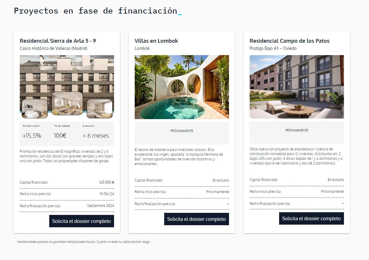 TokenCrowd tokenización inmobiliaria RWA