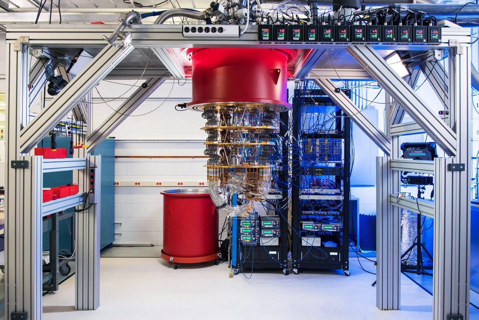 Google Sycamore, una de las computadoras cuánticas más potentes en la actualidad. 