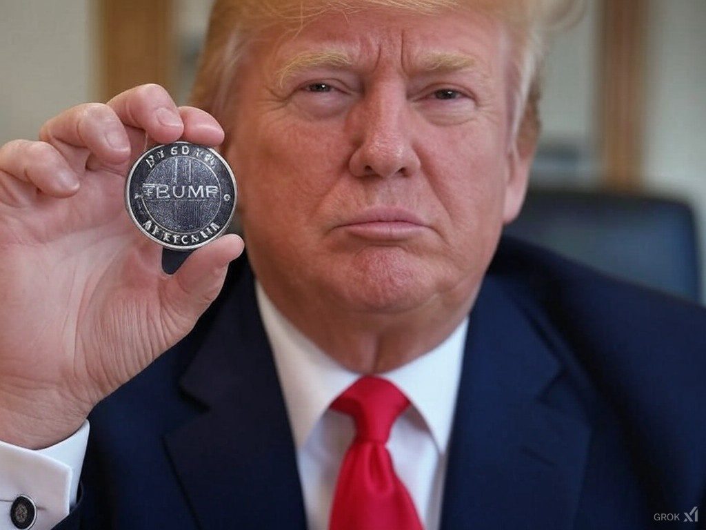 Donald Trump promociona en X la memecoin TRUMP lanzada ayer