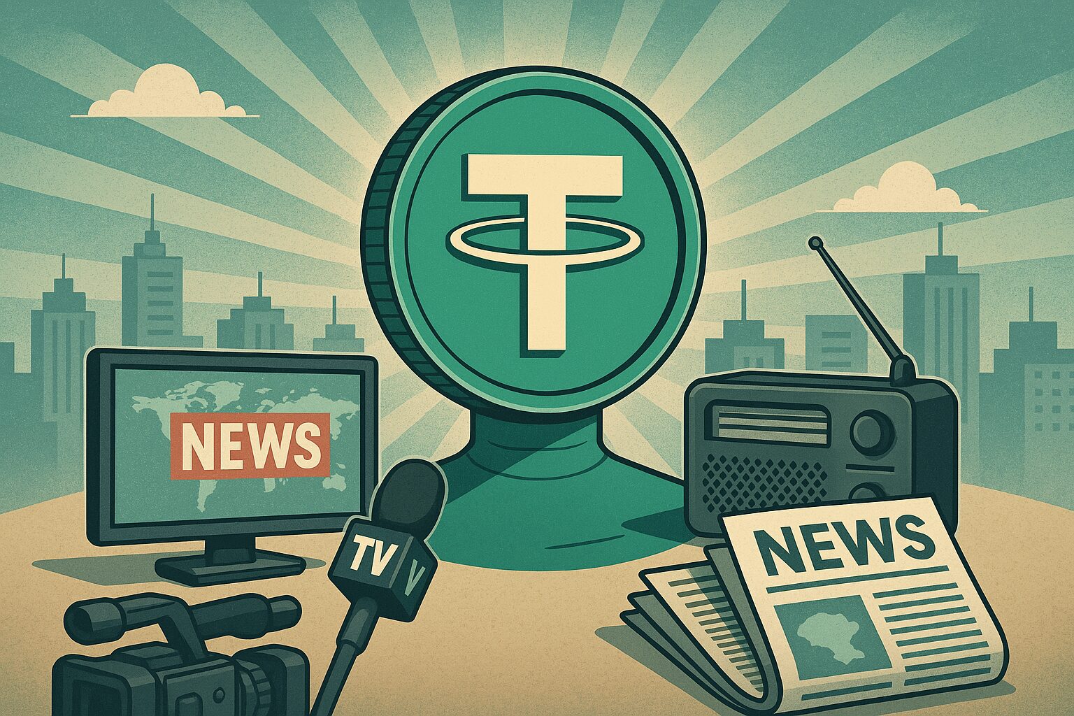 Tether invierte 10M€ en Be Water para llevar los medios a la era Web3