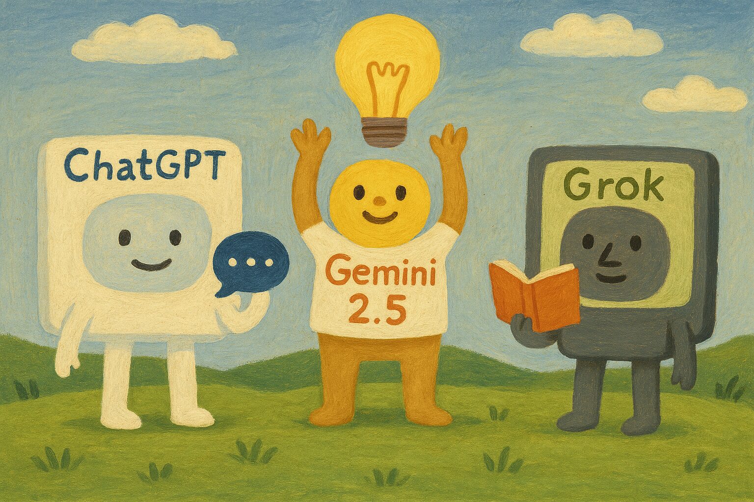 Diferencias y usos que debes conocer de ChatGPT, Grok 3 y Gemini 2.5