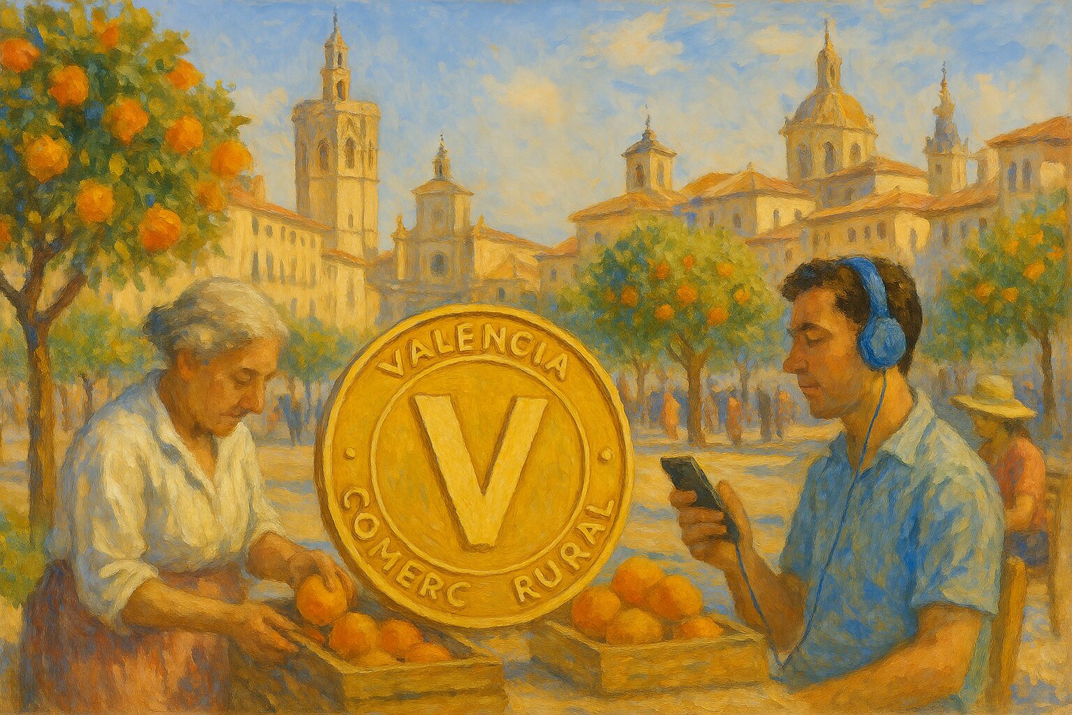Valencia lanza una moneda digital para revitalizar el comercio rural