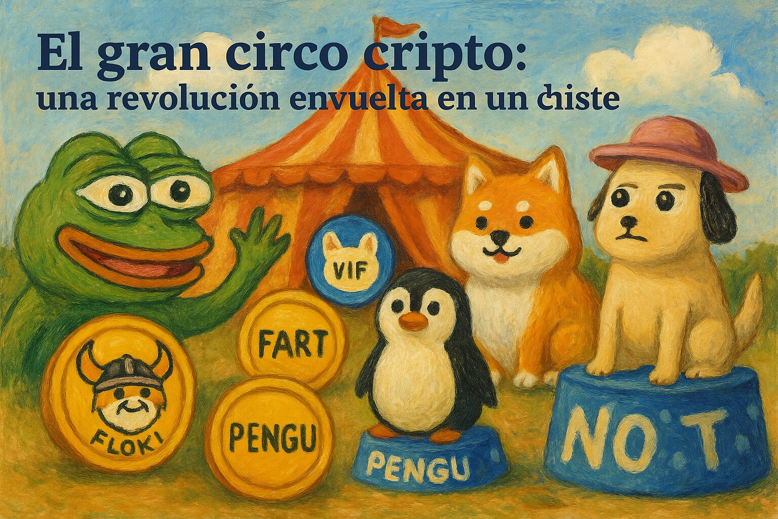 El Gran circo cripto: una revolución envuelta en un chiste