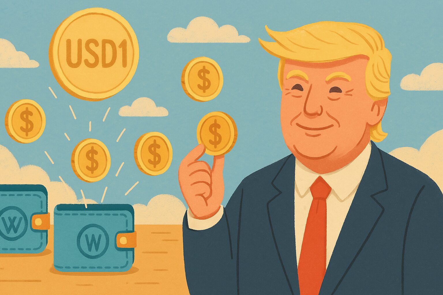 La stablecoin de Trump arranca con un airdrop para tenedores de WLFI