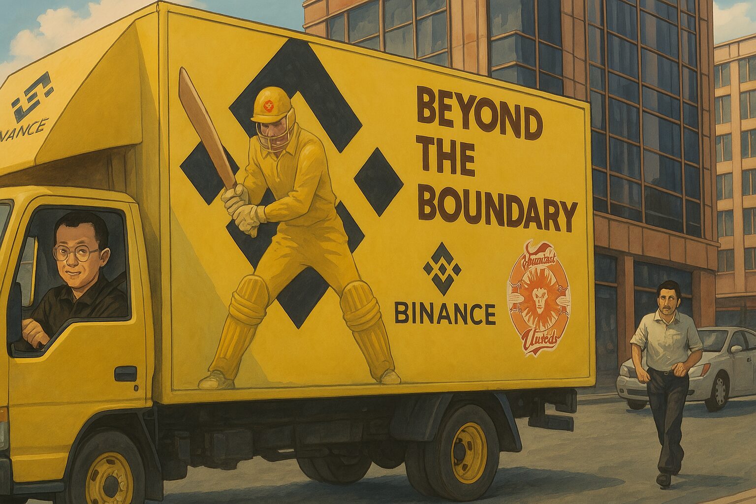 Las camionetas de Binance ya circulan en Pakistán con CZ al volante