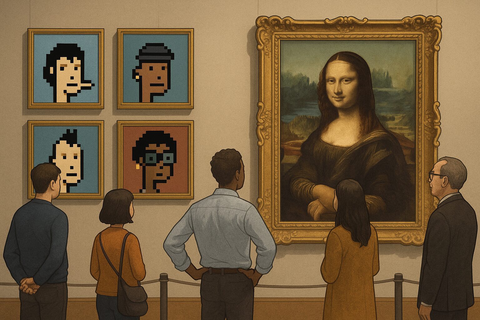 Blockchain entra en los museos de la mano de los CryptoPunks