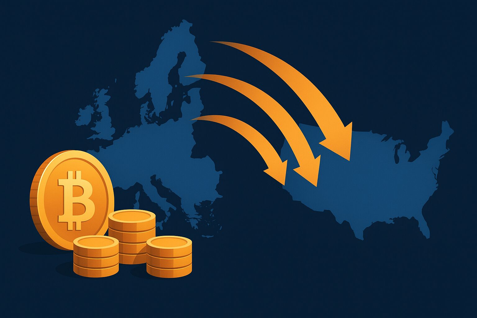 Pese a MiCA, Europa fracasa en atraer inversión cripto y el 95 % se va a EEUU