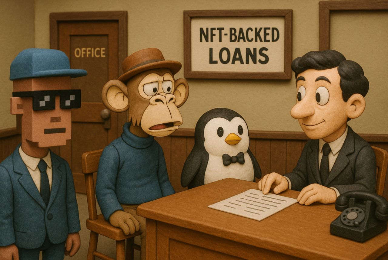 Mercado de préstamos respaldados con NFTs colapsa un 97%