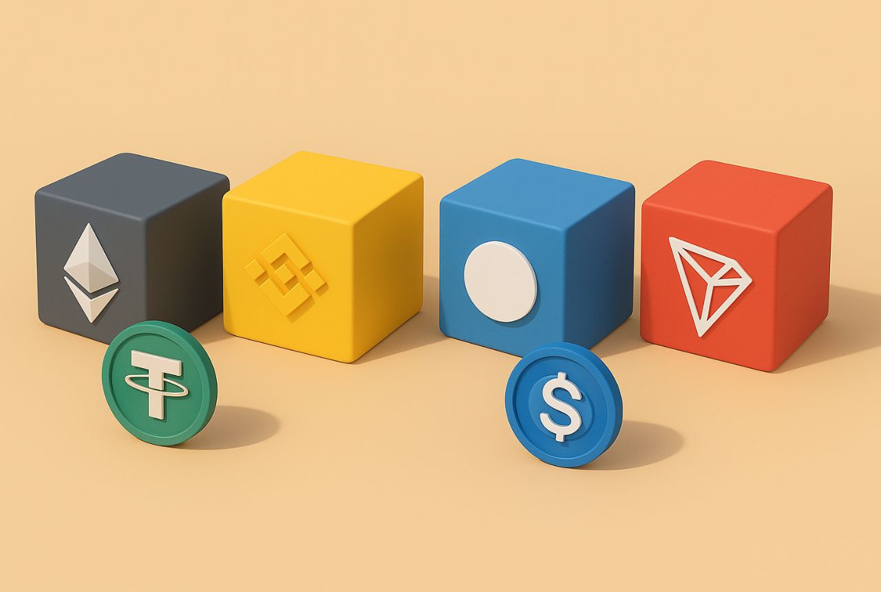 Aumentan las transferencias de stablecoins en las principales blockchains