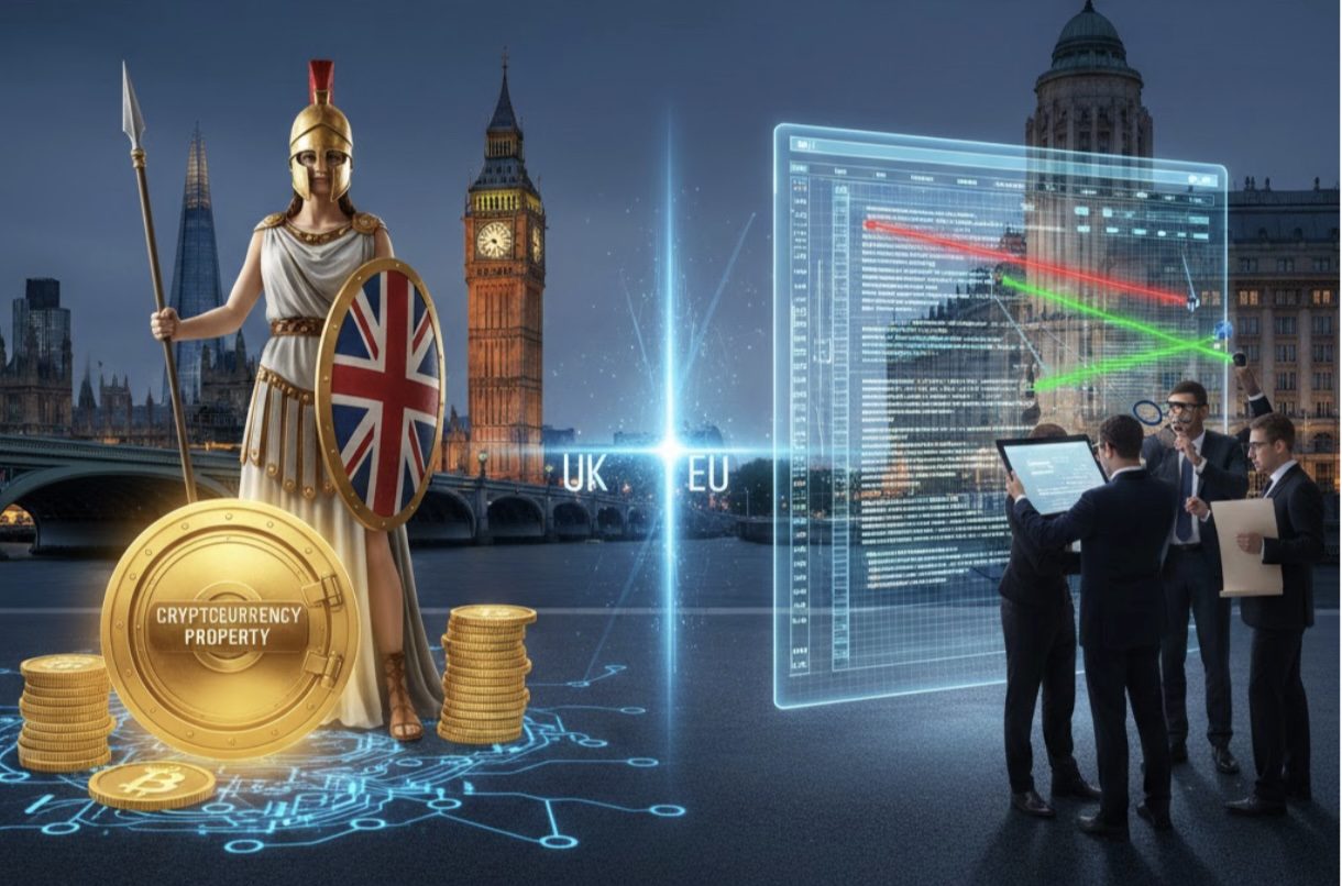 Mientras Bruselas fiscaliza, Reino Unido aprueba ley para proteger la propiedad cripto