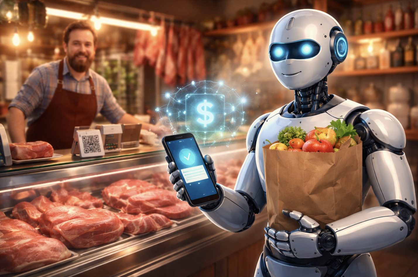 La IA ya compra en la carnicería: empieza la era de los clientes no humanos