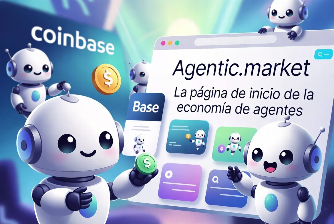 Coinbase lanza Agentic.market, el Google de los servicios para agentes de IA