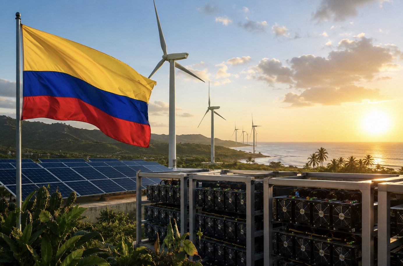 El presidente de Colombia propone minar bitcoin en el Caribe