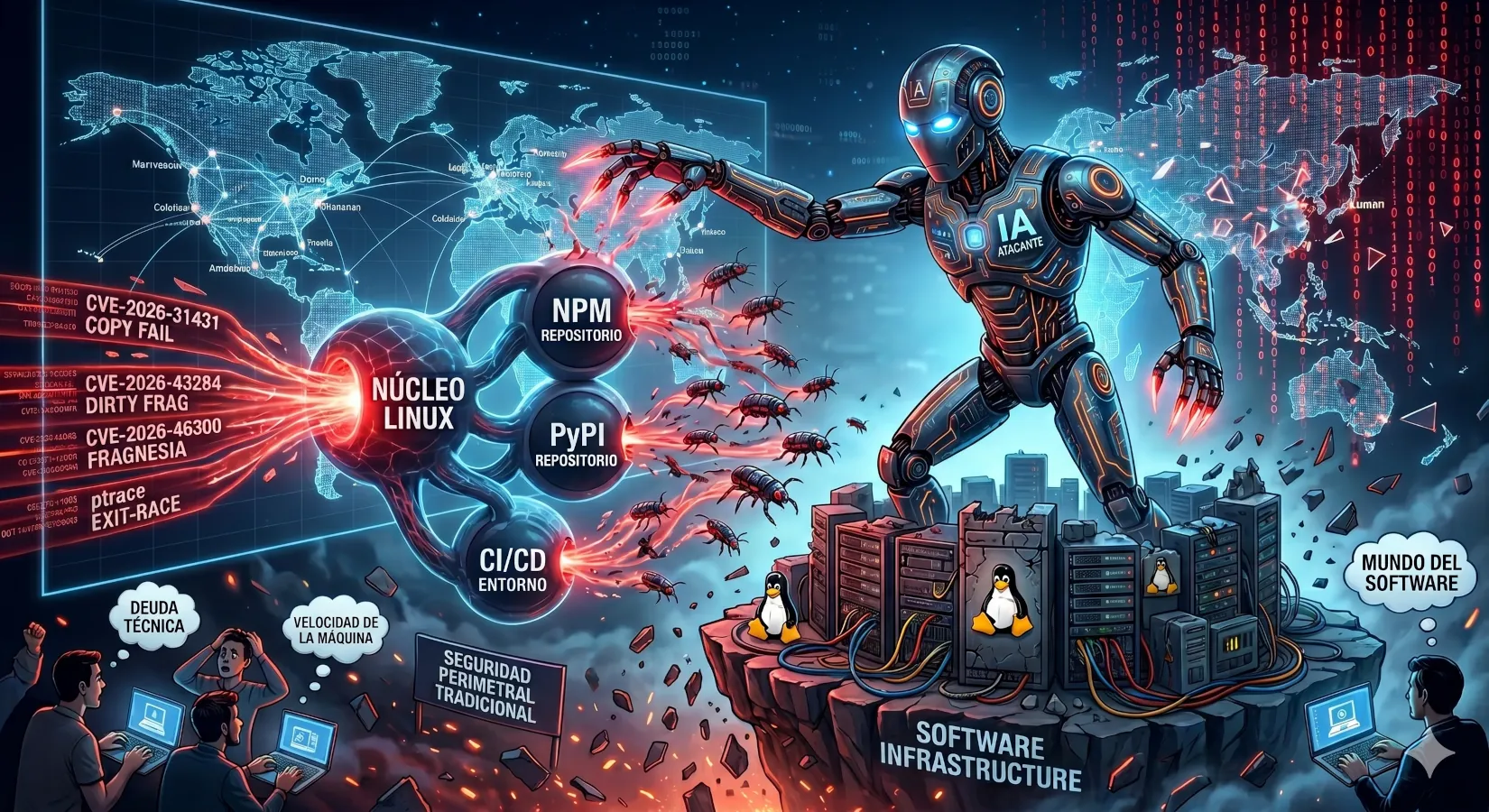 La IA pone de cabeza la ciberseguridad: Linux y los repositorios de software en la mira