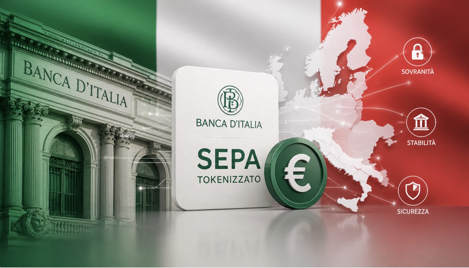 Banco de Italia plantea tokenizar SEPA para frenar las stablecoins