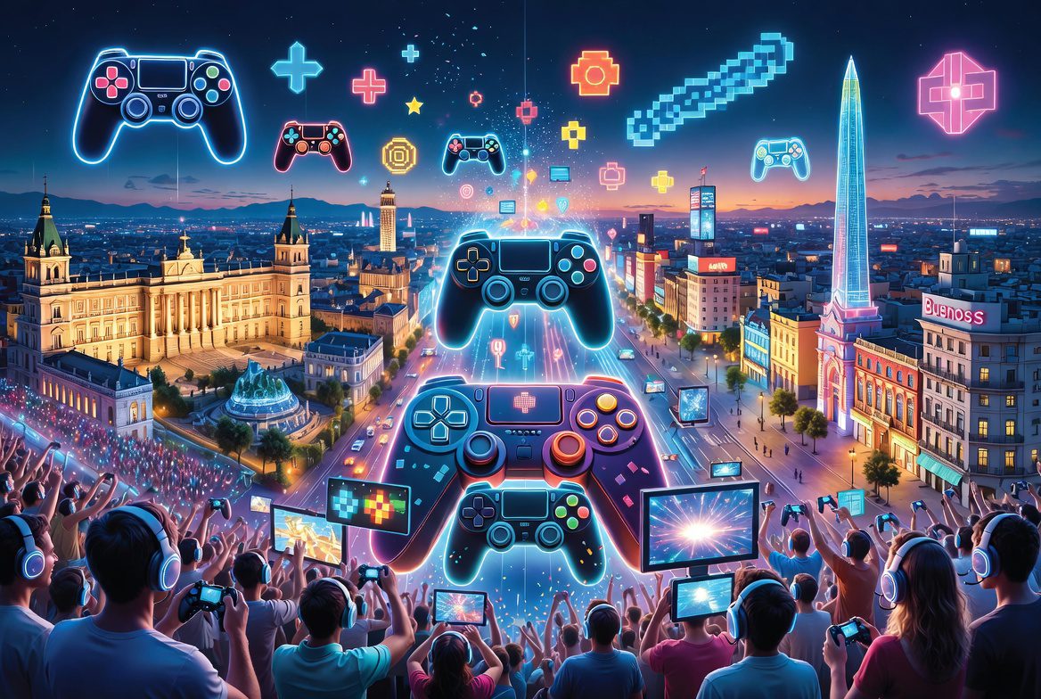Madrid y Buenos Aires celebran una maratón de videojuegos