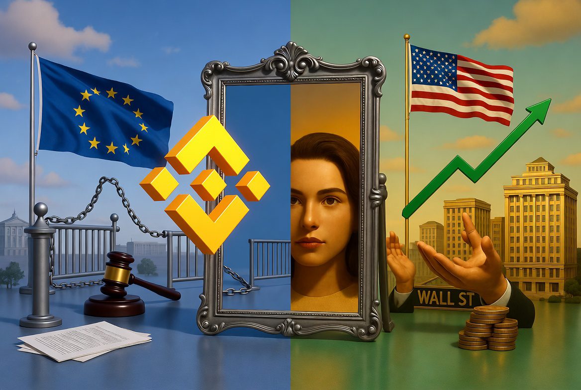Binance ante el espejo: cuando Europa regula y Estados Unidos incorpora