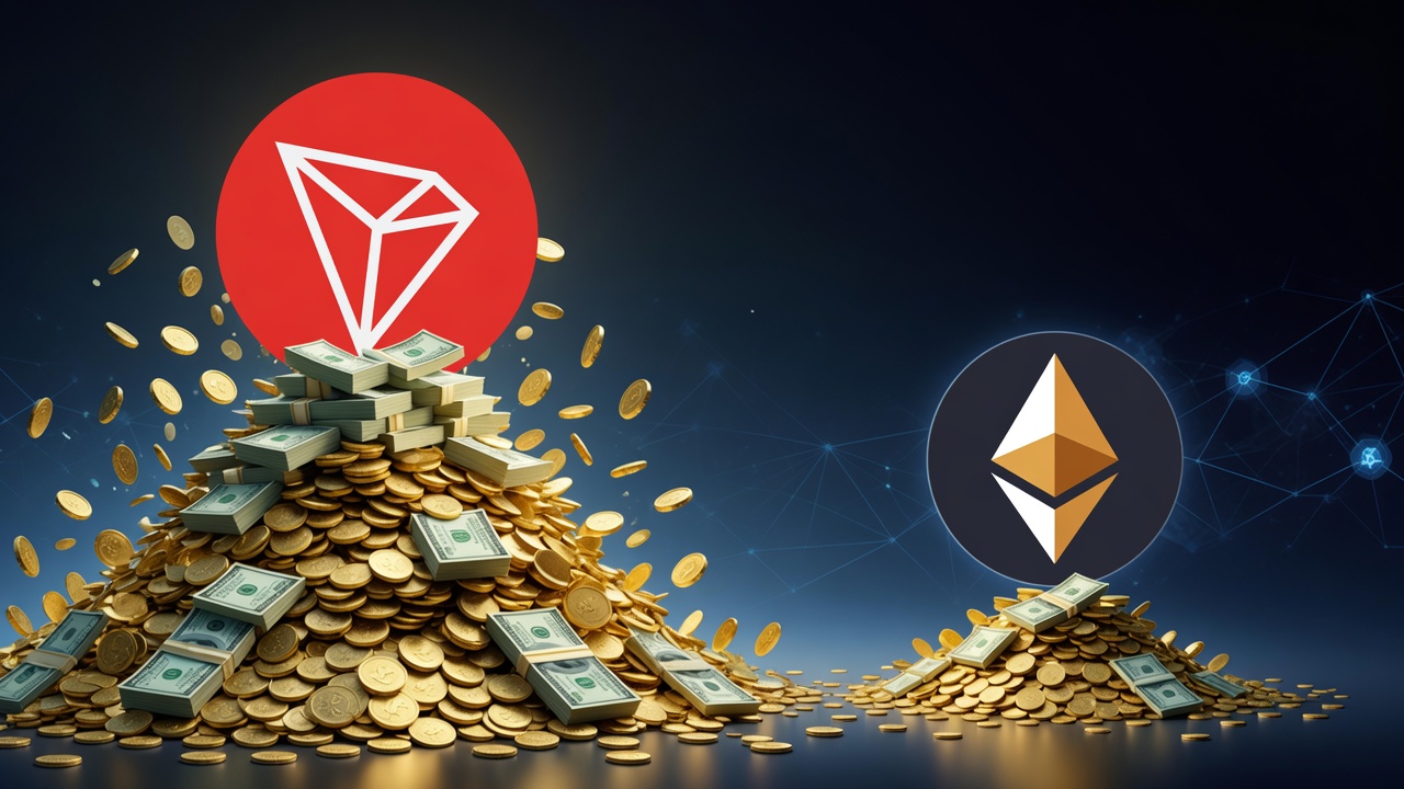 tron-recauda-109-millones-de-dolares-diarios-frente-a-los-256-000-de-ethereum